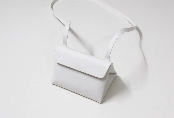 Daily Routine Travel Fashion Leather Women Clutch bag shoulder bag triangle black white for leather crossbody bag