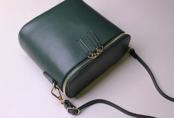Lightweight Carry Leather bucket bag shoulder bag Green Red White black for women leather crossbody bag