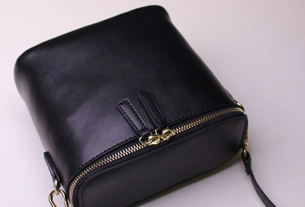 Practical Choice Leather bucket bag shoulder bag Green Red White black for women leather crossbody bag