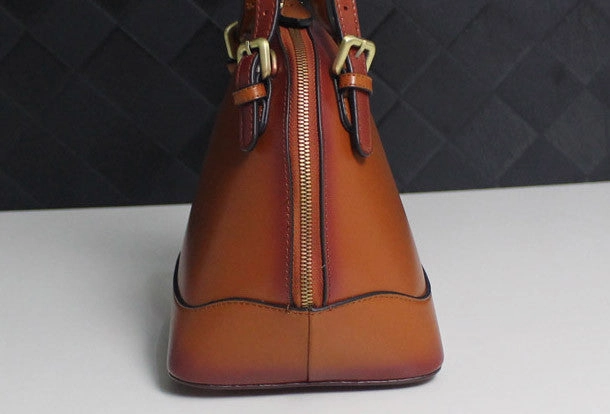 Leather handbag shoulder bag yellow brown black red gray for women leather crossbody bag Customizable shoulder bag