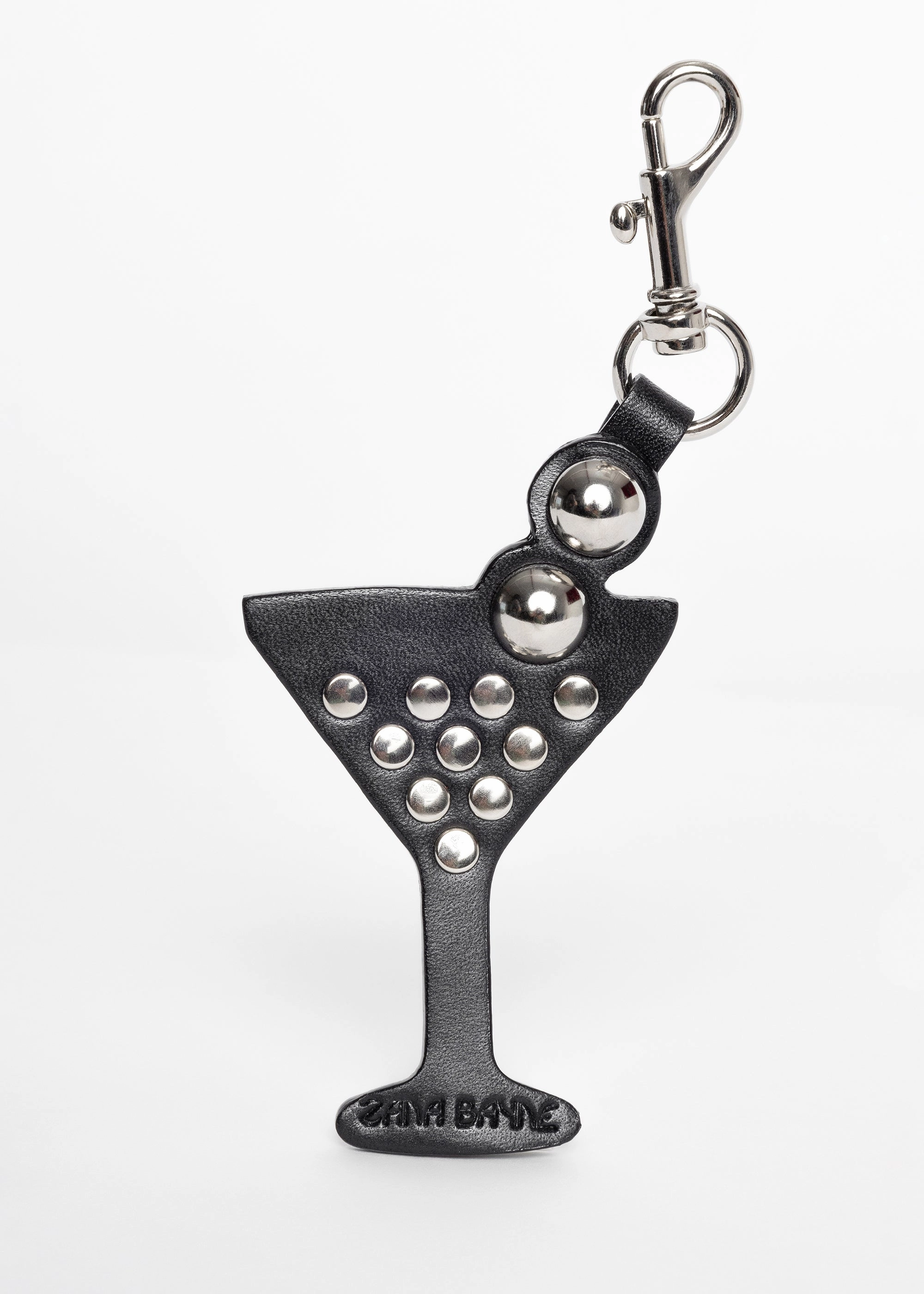 Leather Martini Keychain Durable Performance