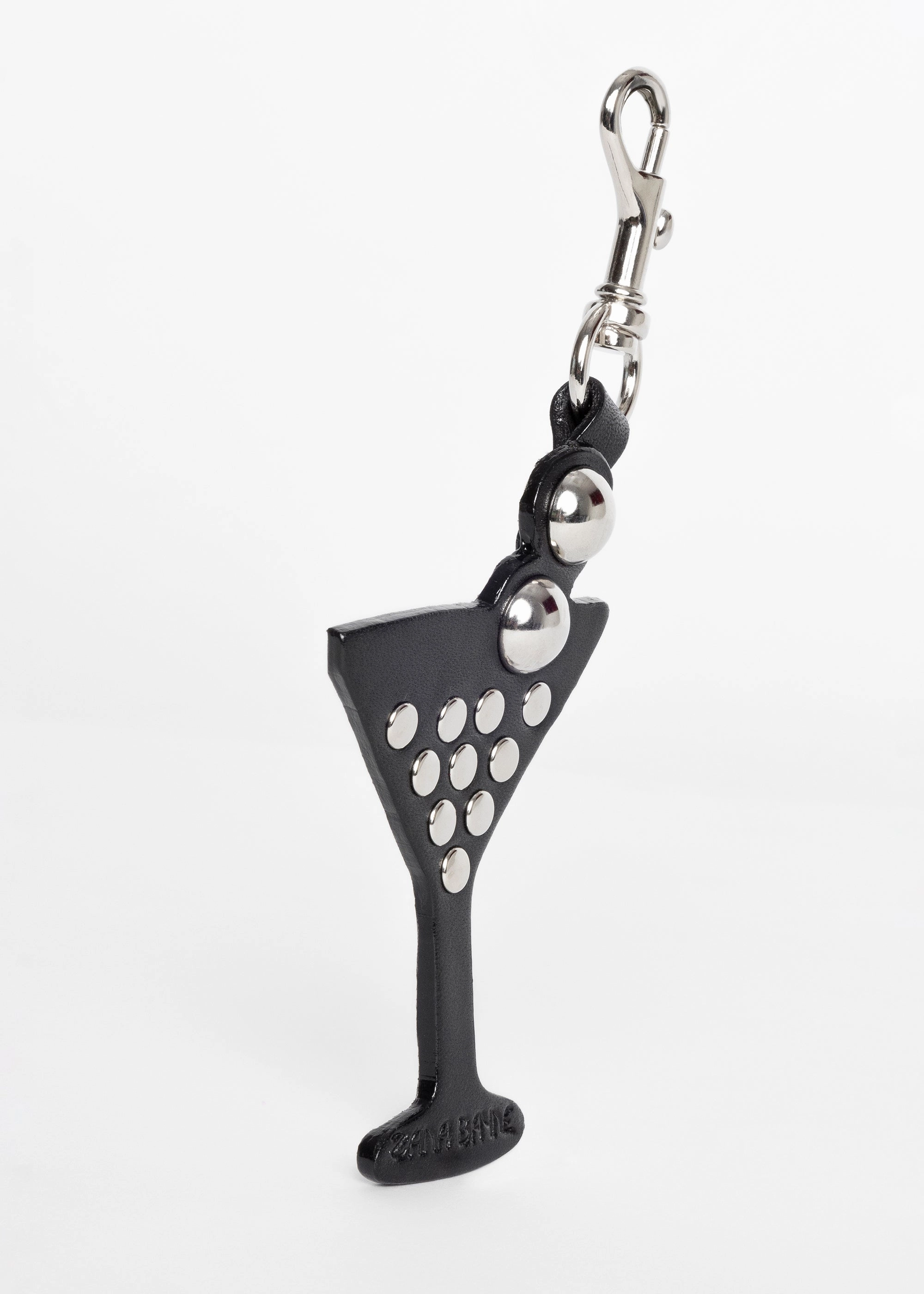 Leather Martini Keychain Travel Performance Versatile Design