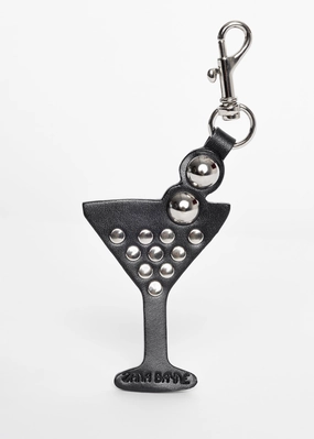 Leather Martini Keychain Durable Performance