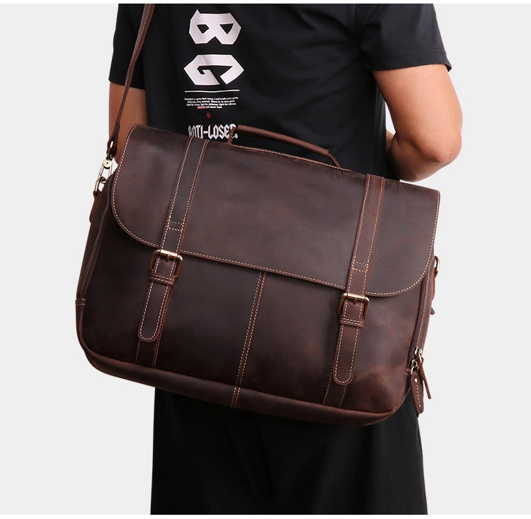Modern Companion LEATHER MENS BRIEFCASE MESSENGER BAG WORK BAG Handbag FOR MEN