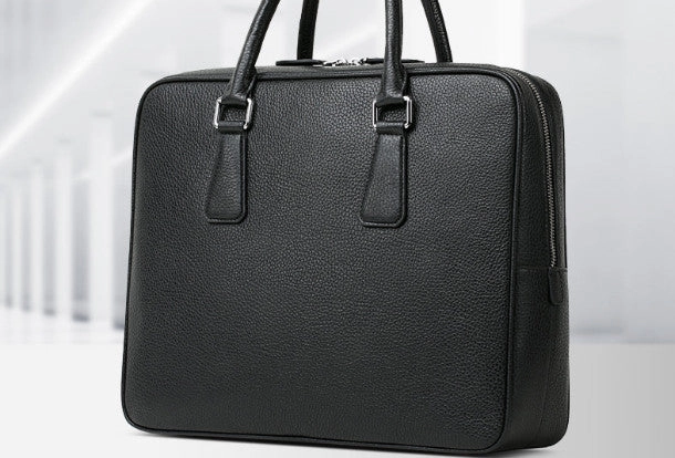 Fashion Comfort Leather mens Briefcase messenger Business Bag shoulder laptop bag