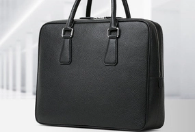 Leather mens Briefcase messenger Business Bag shoulder laptop bag Easy Storage