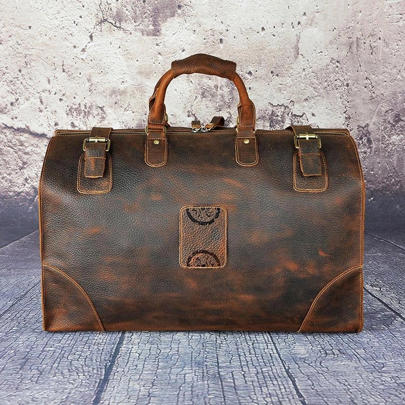 Leather Mens Doctor Bag Weekender Bags Travel Bag Duffle Bag for Men Premium Quality
