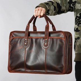 Breathable Gear Unisex Gear Leather Mens Large Travel Bag Shoulder Bag Laptop Bag Briefcase Weekender Bags for Men