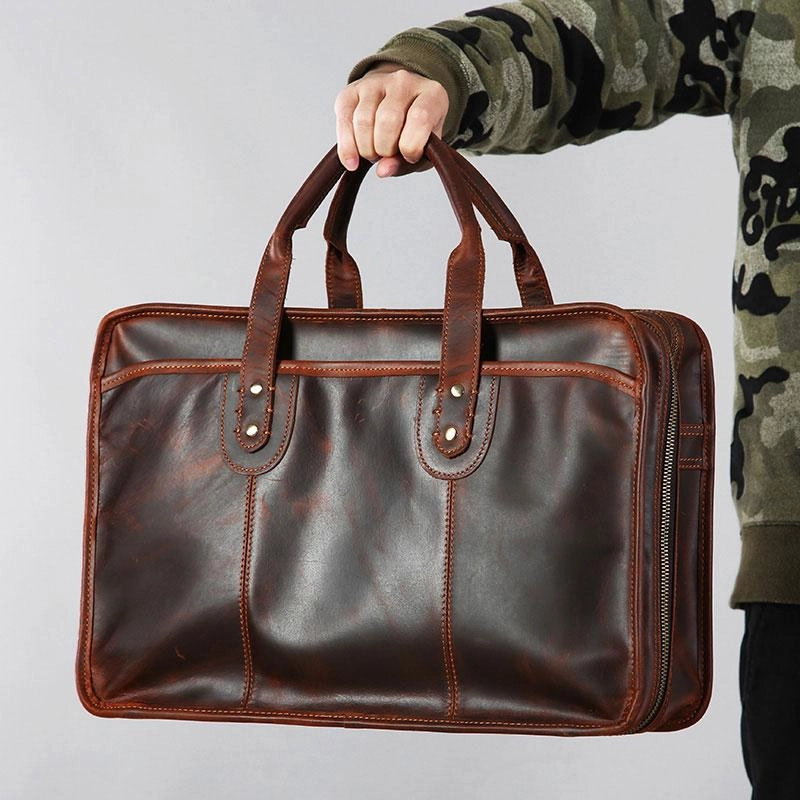 Breathable Gear Unisex Gear Leather Mens Large Travel Bag Shoulder Bag Laptop Bag Briefcase Weekender Bags for Men