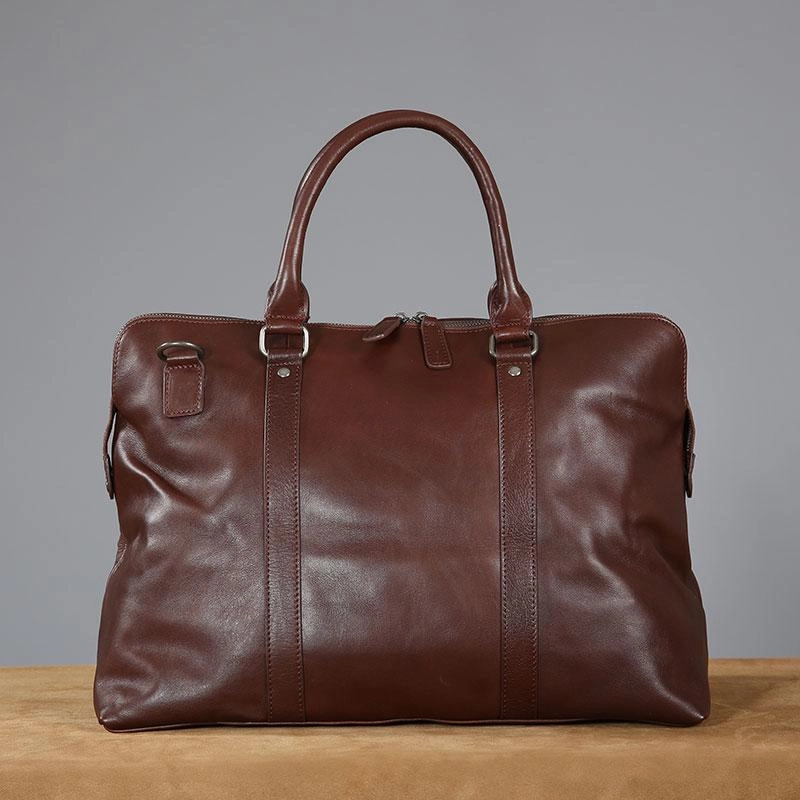 Leather Mens Travel Bag Cool Messenger Bag Shoulder Bag Travel Handbag for Men Elegant Finish