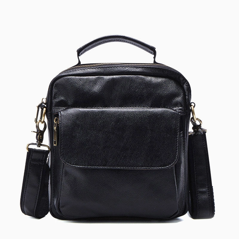 Sustainable Material Trendy Choice Leather Small Handbag Messenger Bag Shoulder Bag For Men