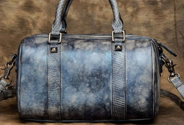 Handmade Leather handbag Boston bag purse shoulder bag for women leather shopper bag Smart Line