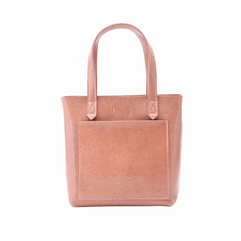 Sustainable Craft Leather Womens Small Tote Bag Handbag Shoulder Bag For Women