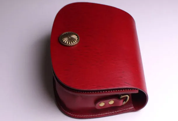 Practical Storage Handmade Leather Womens Saddle bag Shoulder bag leather crossbody bags for women