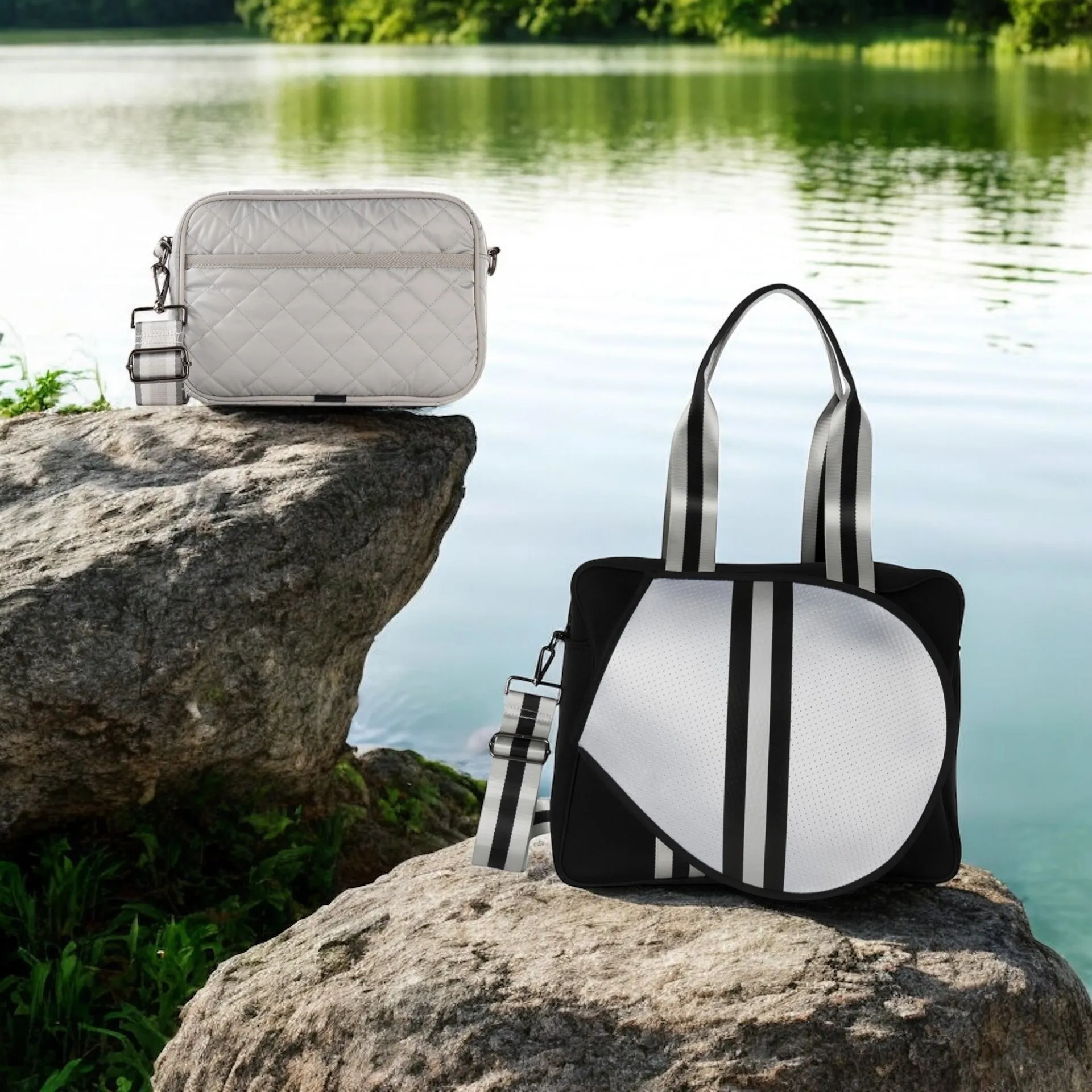 Billie Bundle 1 - Tennis and Crossbody - FINAL SALE Comfortable strap that can be adjusted for personalized wear Made with quality craftsmanship for long-lasting use