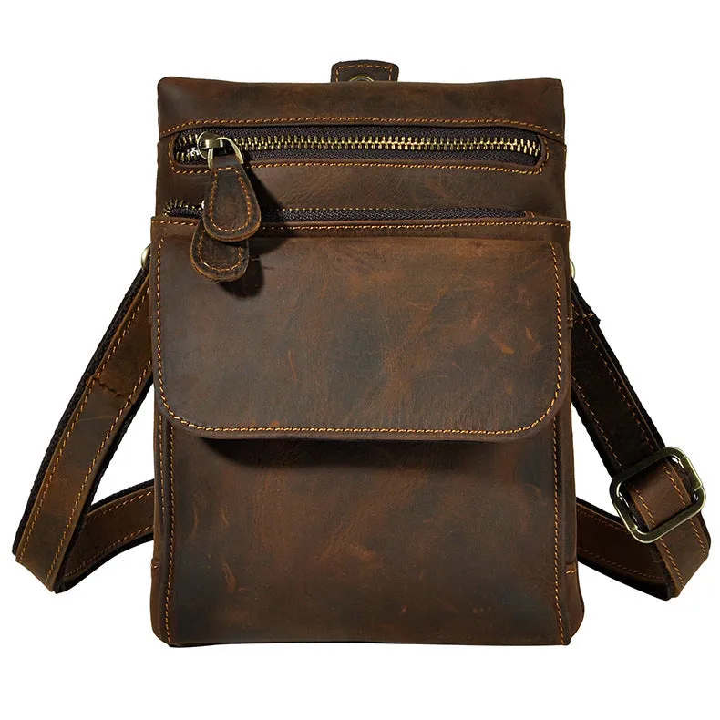 Leather Belt Pouch for Men Waist Bag BELT BAG Cell Phone Holster Shoulder Bag For Men Outdoor companion Sophisticated Design