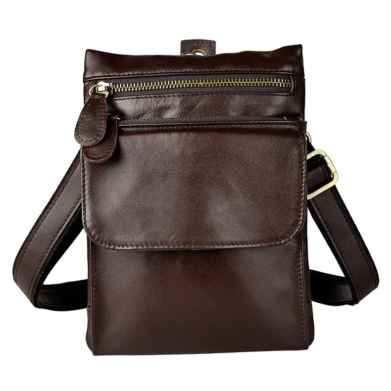 Luxury Harmony Outdoor Utility Leather Belt Pouch for Men Waist Bag BELT BAG Cell Phone Holster Shoulder Bag For Men