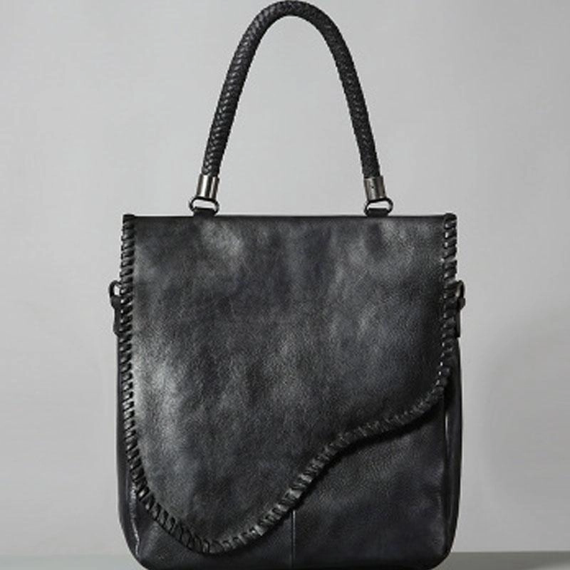 Smart Comfort Street Lifestyle Handmade Leather Mens Handbag Cool Messenger Bag Shoulder Bag for Men