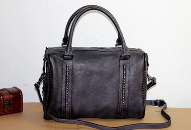 Genuine Handmade Vintage Leather Handbag Shoulder Bag Women Leather Purse Evening Style