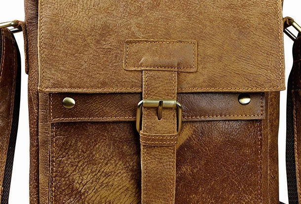 Genuine Leather Messenger Bag Cross Body Cool Chest Bag Sling Bag Travel Bag Hiking Bag For Men Functional Accessory