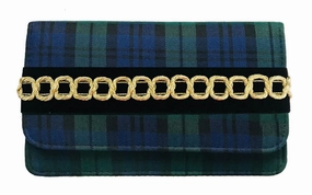 Timeless Inspiration Lisi Lerch Willow Clutch - Blackwatch With Gold Trim