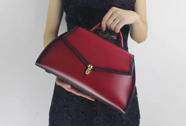 Sleek Organizer Genuine Leather handbag shoulder bag for women leather crossbody bag