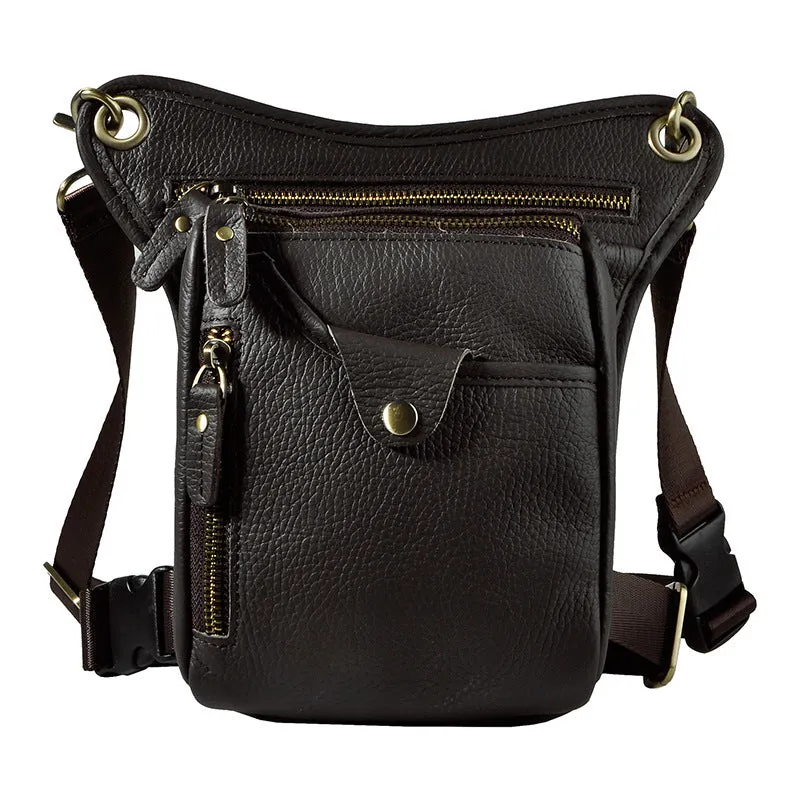 Leather Mens Belt Pouch Phone Waist Bag BELT BAG Shoulder Bag For Men Daily Essentials