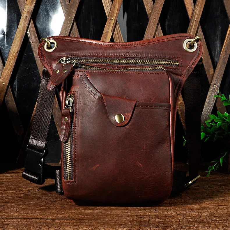 Sleek business wallet Luxury Accessory Leather Mens Belt Pouch Phone Waist Bag BELT BAG Shoulder Bag For Men