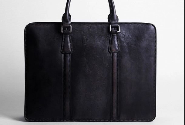 Comfort Fashion Simple Choice Vintage Leather mens Briefcase Handbag Shoulder Bag Business Bag for Men