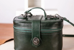 Handmade vintage doctor bag leather crossbody bag purse shoulder bag for women Smart Accent