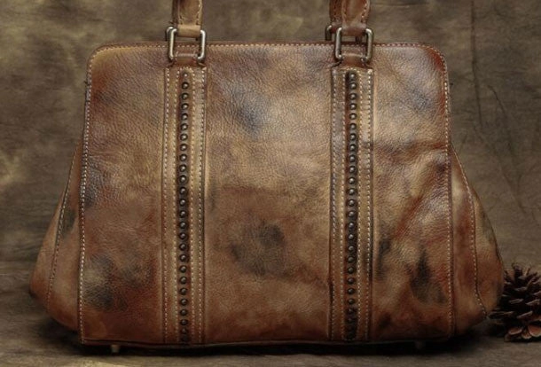 Long Lasting Handmade Leather handbag purse for women leather shopper bag