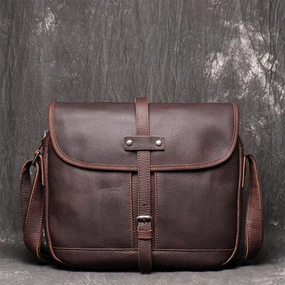 Urban Journey Urban Carry Maroon Cool Leather 10 inches Brown Messenger Bag Side Bag Courier Bag For Men