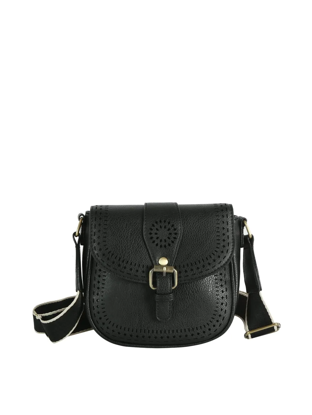 Stylish City Wear ME0050 Norah Laser Cutout Crossbody Bag