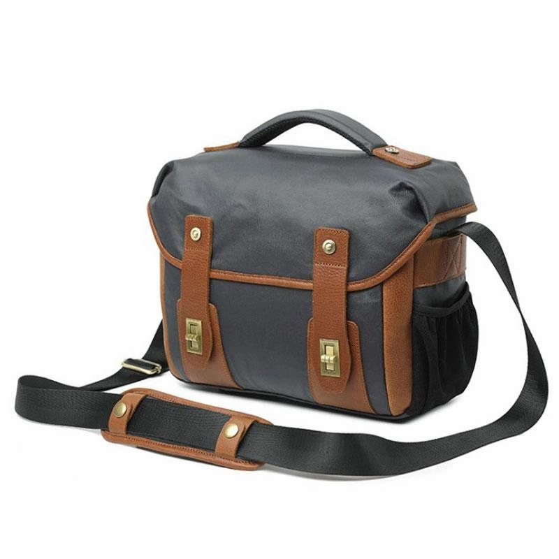 Mens Canvas Camera Messenger Bag Side Bag Courier Bag Camera Shoulder Bag for Men Simple Utility Portable Organizer