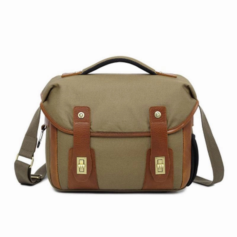 Mens Canvas Camera Messenger Bag Side Bag Courier Bag Camera Shoulder Bag for Men Simple Functionality Modern Organizer
