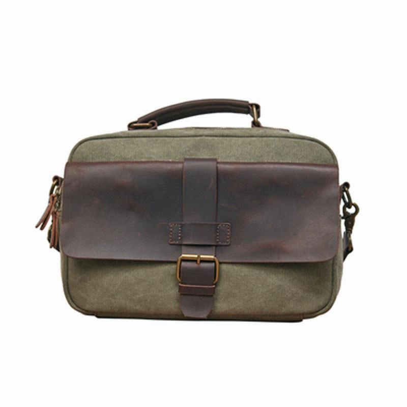 Mens Canvas Gray Cool Messenger Bag Side Bag Canvas Handbag for Men Work Travel Casual Functionality
