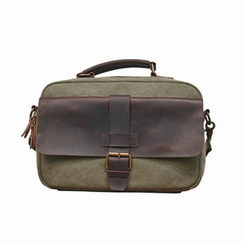 Elegant Touch Comfort Travel Mens Canvas Gray Cool Messenger Bag Side Bag Canvas Handbag for Men