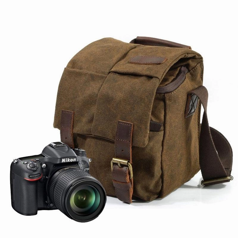Mens Small Canvas Camera Messenger Bag Side Bag Camera Shoulder Bag for Men Daily Functionality