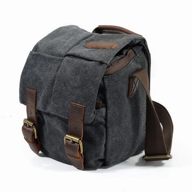 Functional Comfortability Mens Small Canvas Camera Messenger Bag Side Bag Camera Shoulder Bag for Men