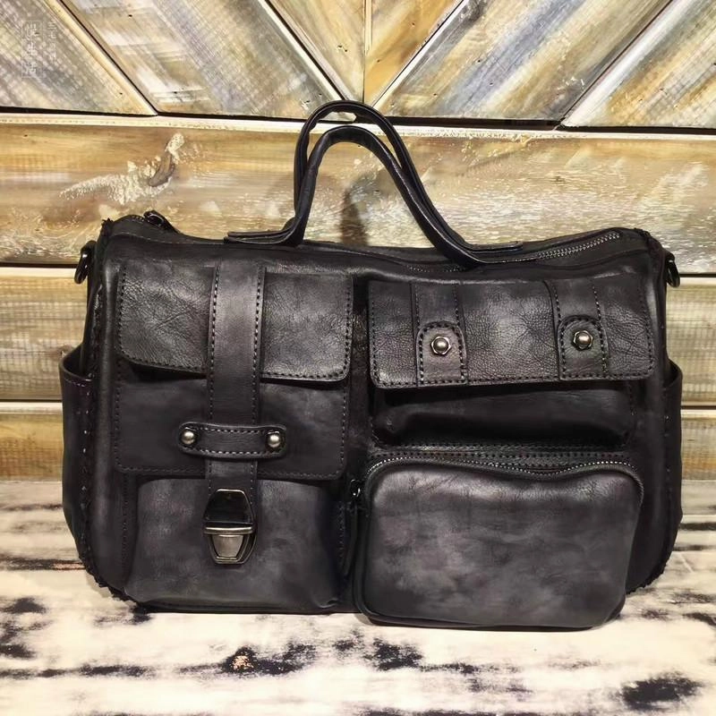 Trendy Travel Portable Comfort Mens Vintage Small Leather Messenger Bag Side Shoulder Bag Courier Bag Postman Bag for Men