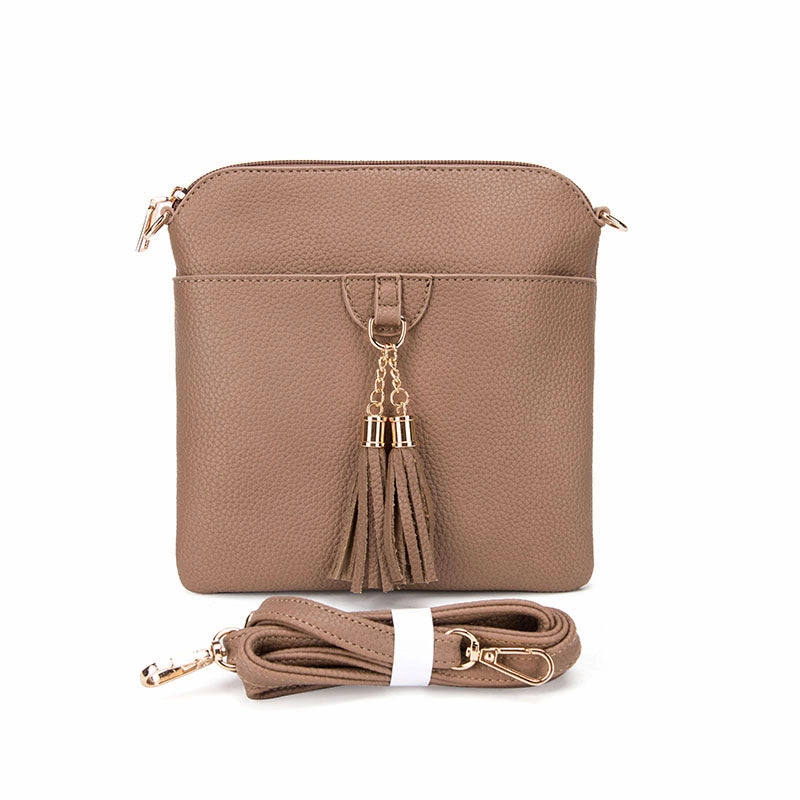 Middleburg Crossbody - Khaki Trendy designer clutch Versatile Design