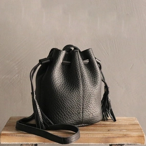 Compact Travel Purse Elegant City Fashion Mini LEATHER WOMEN Barrel Bag Small Bucket Purse SHOULDER Purses FOR WOMEN