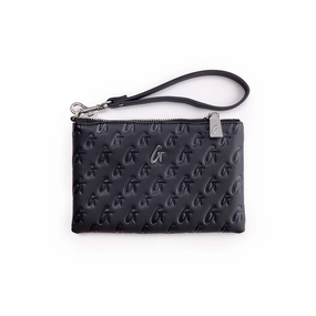MINI MONOGRAM SILVER WRISTLET - BLACK Organized Lifestyle Laptop Storage