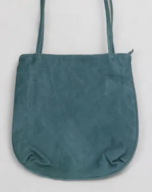 Compact Fashion Handmade vintage leather blue minimalist crossbody Shoulder Bag for girl women