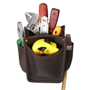 Cool Men's Leather Tool Pouch electrician Waist tool bag  Belt Pouch For Men Luxury Precision