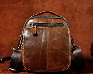 Vintage Mens Leather Side Bag Belt Pouch Holster Belt Case Waist Pouch for Men Travel Simplicity