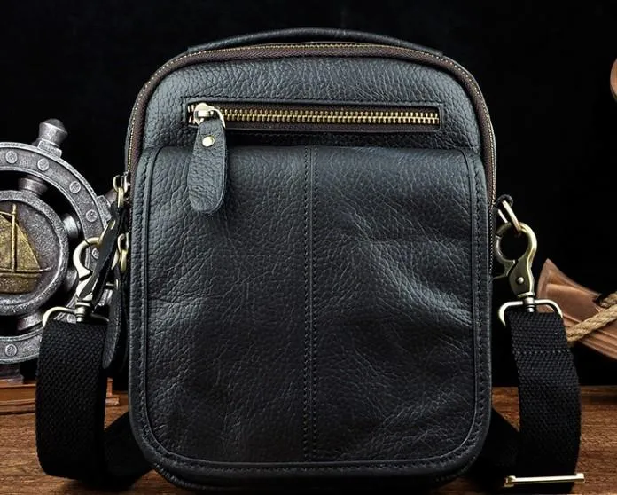 Vintage Mens Leather Side Bag Belt Pouch Holster Belt Case Waist Pouch for Men Soft leather wallet Compact purse holder