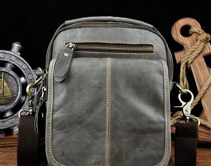 Vintage Mens Leather Side Bag Belt Pouch Holster Belt Case Waist Pouch for Men Stylish Elegance