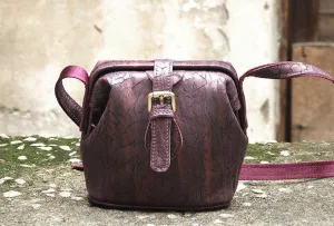 Functional Design Handmade vintage small purse leather black bag brown shoulder bag crossbody for women