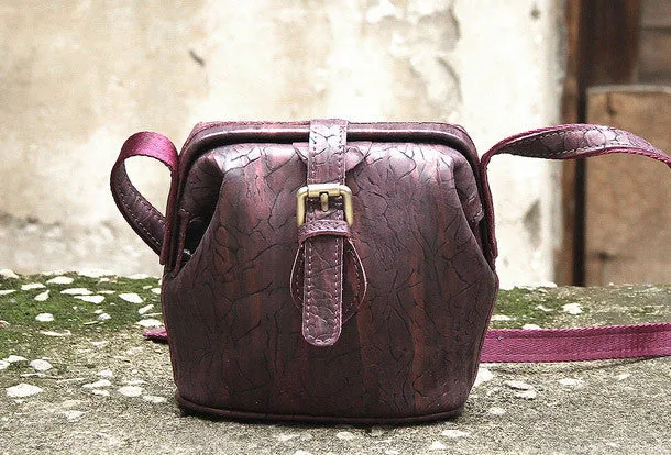 Handmade vintage small purse leather black bag brown shoulder bag crossbody for women Urban Essential